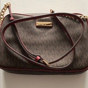 New- Michael Kors Crossbody bag Brown/Mullberry